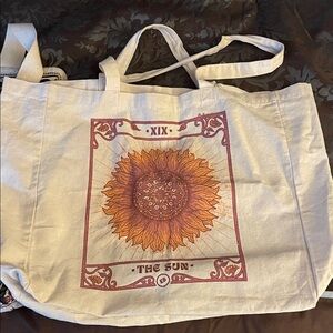 Sunflower Tarot Canvas Tote Bag elephant canvas tote bag